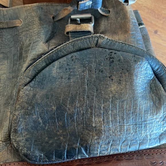 Vintage leather handmade mini backpack Costa Rica - Picture 6 of 6